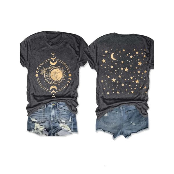 women's tshirt shiny mysterious moon phase print cotton tshirts ladies graphic tees 230323, White
women's tshirt shiny mysterious moon phase print cotton tshirts ladies graphic tees 230323, White