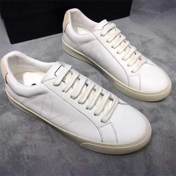 dress shoes vintage men women shoe v- calfskin designer trainers veja esplar extra sneakers uality leather mesh lace-up white sneakers, Black
dress shoes vintage men women shoe v- calfskin designer trainers veja esplar extra sneakers uality leather mesh lace-up white sneakers, Black