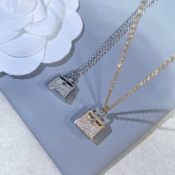 pendant necklaces strands strings v material h bag necklace new style inlaid high carbon diamond plated with 18k thick gold simple and good, Silver
pendant necklaces strands strings v material h bag necklace new style inlaid high carbon diamond plated with 18k thick gold simple and good, Silver