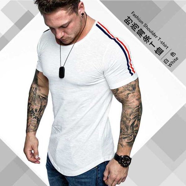 t-shirts 2021 summer new fashion large men's short sleeve shoulder panel design t-shirt men, White;black
t-shirts 2021 summer new fashion large men's short sleeve shoulder panel design t-shirt men, White;black