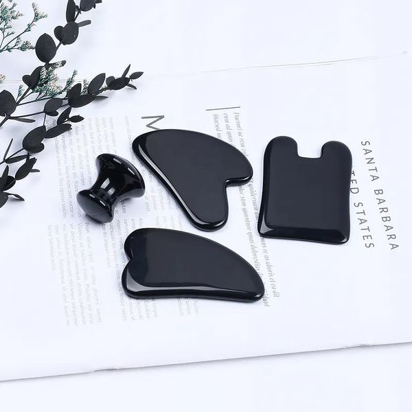 natural black obsidian guasha board massagers beauty health tighten skin scraping body eyes neck massage gua sha tools facial lifting anti-a
natural black obsidian guasha board massagers beauty health tighten skin scraping body eyes neck massage gua sha tools facial lifting anti-a