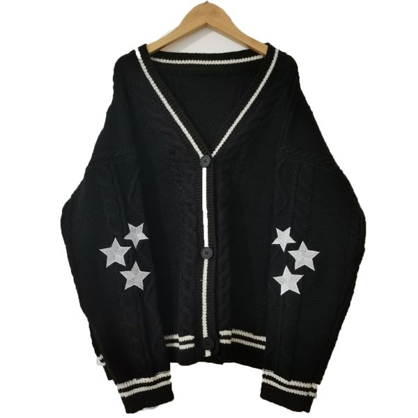 women's knits tees fashion autumn star embroidered sweater cardigan women ins style vneck single breasted casual loose knitted 230323, White
women's knits tees fashion autumn star embroidered sweater cardigan women ins style vneck single breasted casual loose knitted 230323, White