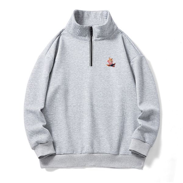 men's hoodies sweatshirts autumn coat 2023 luxury brand lazy hoodie loose half zip street fashion pullover 230323, Black
men's hoodies sweatshirts autumn coat 2023 luxury brand lazy hoodie loose half zip street fashion pullover 230323, Black