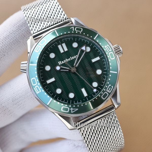 mens watch 42mm 60th nylon automatic movement wavy shape green bezel luminous dial screw crown mesh band metal strap 2813 wristwatch, Slivery;golden
mens watch 42mm 60th nylon automatic movement wavy shape green bezel luminous dial screw crown mesh band metal strap 2813 wristwatch, Slivery;golden