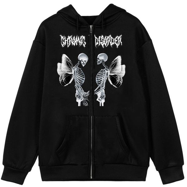 womens hoodies sweatshirts harajuku retro cardigan zip jacket hiphop zipup letter skull wings print vintage y2k long sleeve female hoodie mu, Black
womens hoodies sweatshirts harajuku retro cardigan zip jacket hiphop zipup letter skull wings print vintage y2k long sleeve female hoodie mu, Black