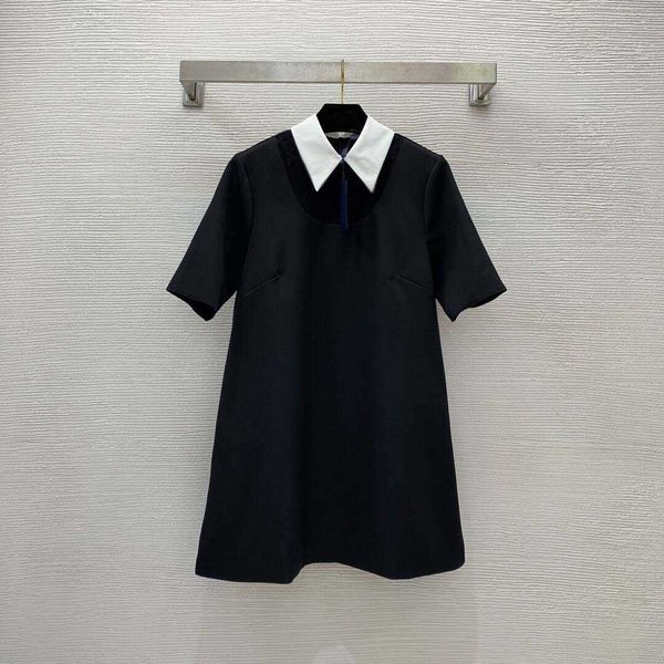 2023 fashion designer shirt dress long perspective lace panel logo flocked polo a-line loose slim short sleeve one piece dress brand logo cl, Black;gray
2023 fashion designer shirt dress long perspective lace panel logo flocked polo a-line loose slim short sleeve one piece dress brand logo cl, Black;gray
