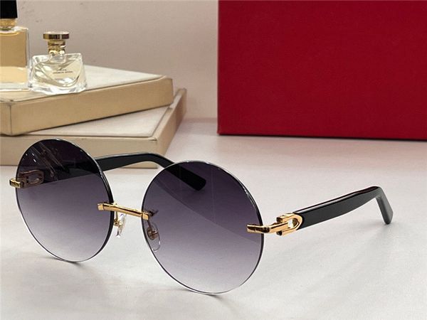 new fashion design round sunglasses 0231 rimless frame classic simple and popular style versatile outdoor uv400 protection glasses, White;black
new fashion design round sunglasses 0231 rimless frame classic simple and popular style versatile outdoor uv400 protection glasses, White;black