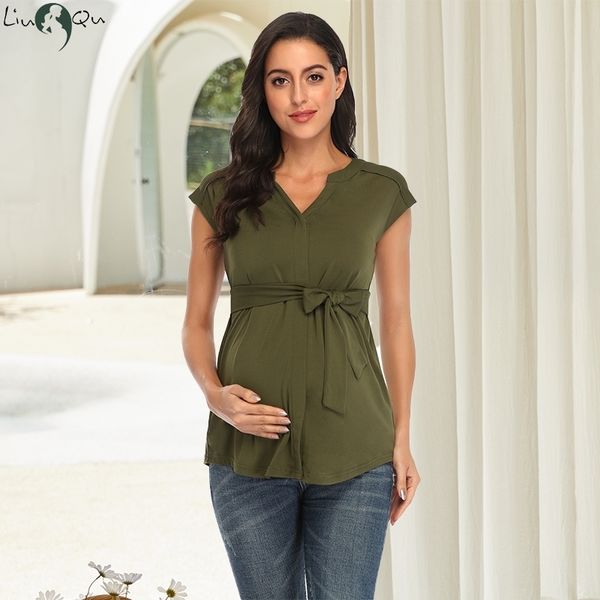 maternity tee tank pregnancy sleeveless pregnant shirts with belt summer classic clothing 230322, White
maternity tee tank pregnancy sleeveless pregnant shirts with belt summer classic clothing 230322, White