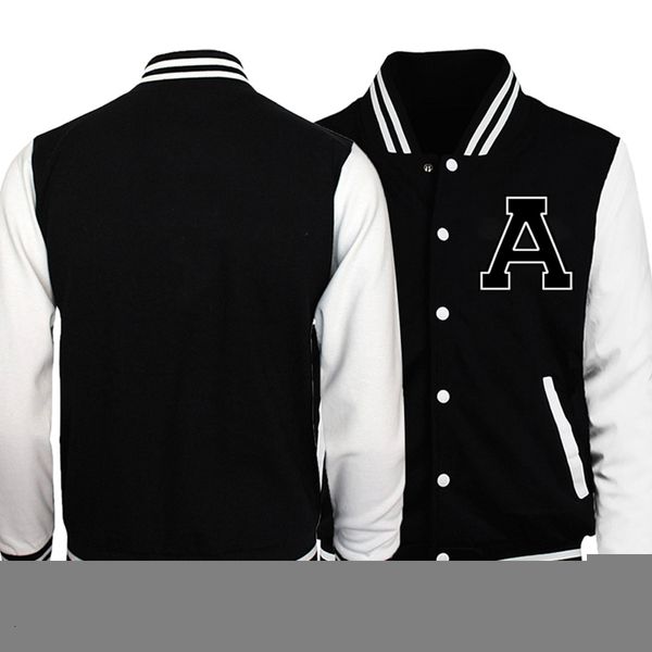 men's jackets letter a baseball jacket coat black white slim fit university varsity jackets coats uuniform motorcycle bomber streetwear, Black;brown
men's jackets letter a baseball jacket coat black white slim fit university varsity jackets coats uuniform motorcycle bomber streetwear, Black;brown