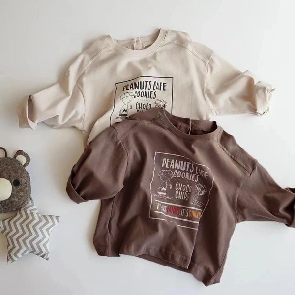 kids shirts baby girls boys long sleeve t shirts letter printed sweatshirt cotton casual pullover for children's spring fall clothing, White;black
kids shirts baby girls boys long sleeve t shirts letter printed sweatshirt cotton casual pullover for children's spring fall clothing, White;black