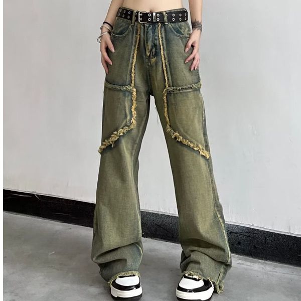 women's jeans pants women autumn vintage wash rough edge straight tube splicing male high street wide leg trousers 230323, Blue
women's jeans pants women autumn vintage wash rough edge straight tube splicing male high street wide leg trousers 230323, Blue