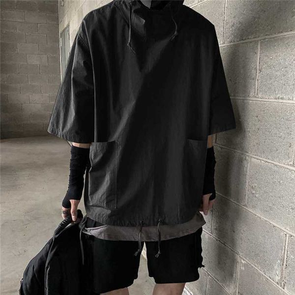 men's t-shirts dark black loose fit bf short sleeve t-shirt men's summer hoodie half sleeve fashion korean half sleeve sweater, White;black
men's t-shirts dark black loose fit bf short sleeve t-shirt men's summer hoodie half sleeve fashion korean half sleeve sweater, White;black