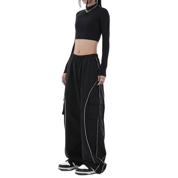 women's pants s drawstring baggy y2k cargo low waist mopping sweatpant trousers vintage streetwear pockets wide leg joggers 230323, Black;white
women's pants s drawstring baggy y2k cargo low waist mopping sweatpant trousers vintage streetwear pockets wide leg joggers 230323, Black;white