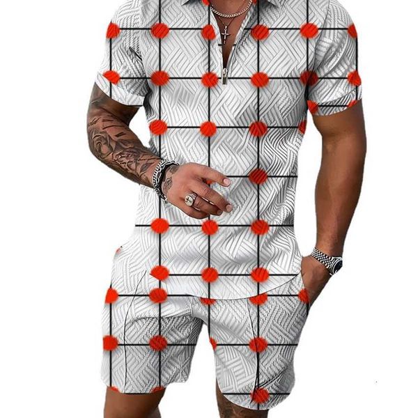 2023 new creative short sleeve colorful plaid print summer relaxed s polo set, White;black
2023 new creative short sleeve colorful plaid print summer relaxed s polo set, White;black