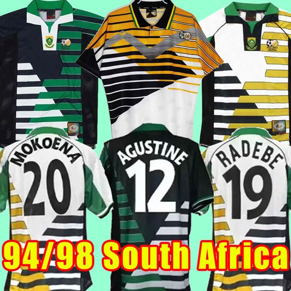 1994 1998 africa retro soccer jerseys mokoena agustine radebe parker home away south classic vintage football shirt short uniforms, Black;yellow
1994 1998 africa retro soccer jerseys mokoena agustine radebe parker home away south classic vintage football shirt short uniforms, Black;yellow