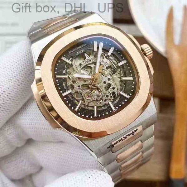 men's automatic classic fully swiss sports series nautilus leather watch steel strip luminous waterproof ke47, Slivery;brown
men's automatic classic fully swiss sports series nautilus leather watch steel strip luminous waterproof ke47, Slivery;brown