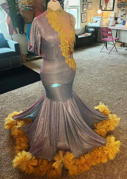 2023 arabic aso ebi silver mermaid prom dresses lace crystals evening formal party second reception birthday engagement gowns dress vestidos, Black
2023 arabic aso ebi silver mermaid prom dresses lace crystals evening formal party second reception birthday engagement gowns dress vestidos, Black
