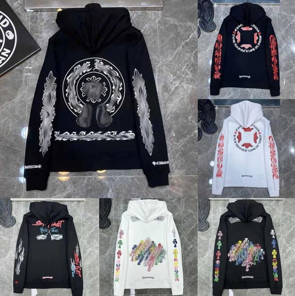 men's hoodies sweatshirts fashion luxury jackets designer zipper heart horseshoe cross print brand women chromes coat pullover loose sw, Black
men's hoodies sweatshirts fashion luxury jackets designer zipper heart horseshoe cross print brand women chromes coat pullover loose sw, Black