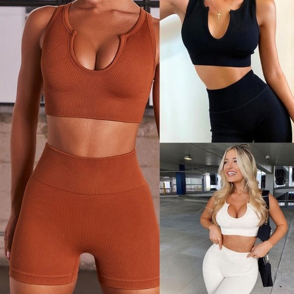 women's jumpsuits rompers ribbed knit exercise low cut uneck padded sports bras crop high waist tummycontrol yoga shorts activewear h7, Black;white
women's jumpsuits rompers ribbed knit exercise low cut uneck padded sports bras crop high waist tummycontrol yoga shorts activewear h7, Black;white