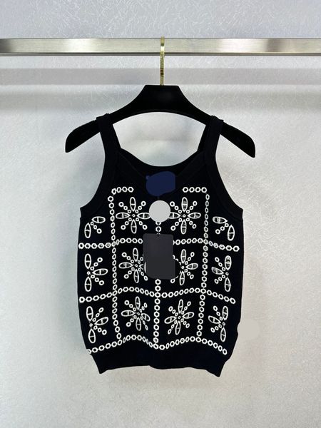 319 2023 runway spring women's sweaters brand same style sleeveless pullover yellow black fashion clothes weilan x681, White;black
319 2023 runway spring women's sweaters brand same style sleeveless pullover yellow black fashion clothes weilan x681, White;black