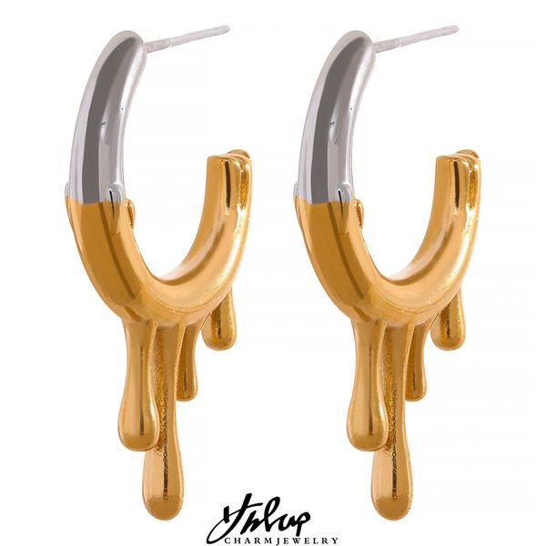 dangle chandelier yhpup creative chic gold silver color texture drop personality earrings stainless steel metal tarnish temperament jewelry
dangle chandelier yhpup creative chic gold silver color texture drop personality earrings stainless steel metal tarnish temperament jewelry
