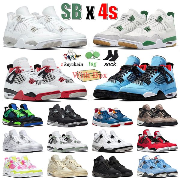 2023 jumpman 4 with box basketball shoes 4s mens women pine green white oreo fire red ts cactus jack black canvas taupe haze seafoam white c
2023 jumpman 4 with box basketball shoes 4s mens women pine green white oreo fire red ts cactus jack black canvas taupe haze seafoam white c