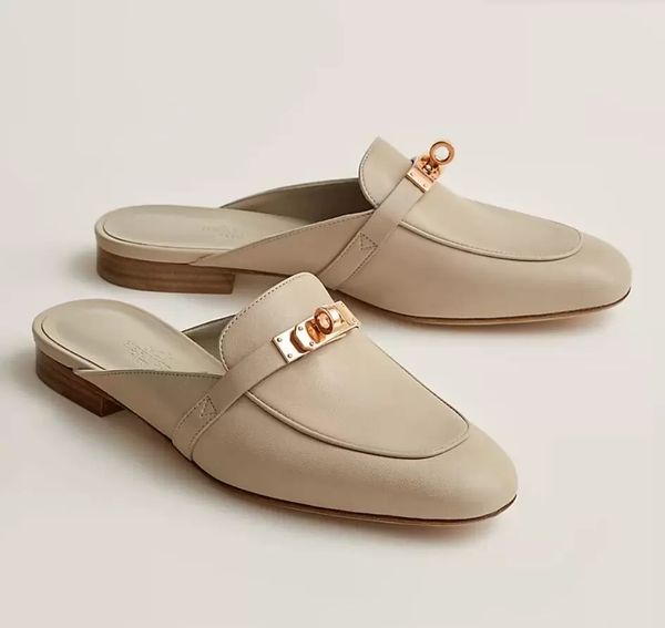women casual loafers flats sandal slipper designer shoes brown oz lock kelly mules 35-42, Black
women casual loafers flats sandal slipper designer shoes brown oz lock kelly mules 35-42, Black