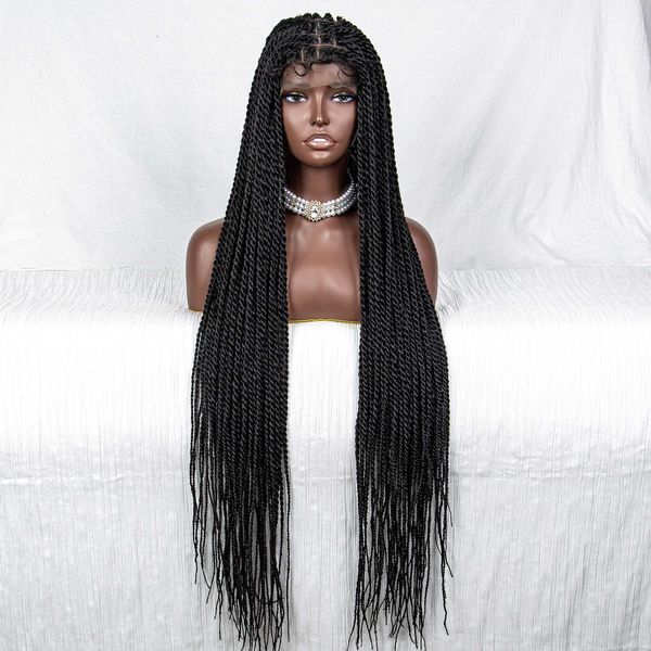 popular all lace new wtse-018 chemical fiber braid head cover lace wig230323, Black
popular all lace new wtse-018 chemical fiber braid head cover lace wig230323, Black