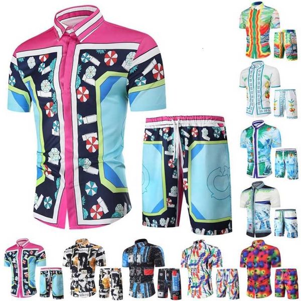 2023 summer new men's short sleeve flower shirt casual set shorts beach style two piece, White;black
2023 summer new men's short sleeve flower shirt casual set shorts beach style two piece, White;black