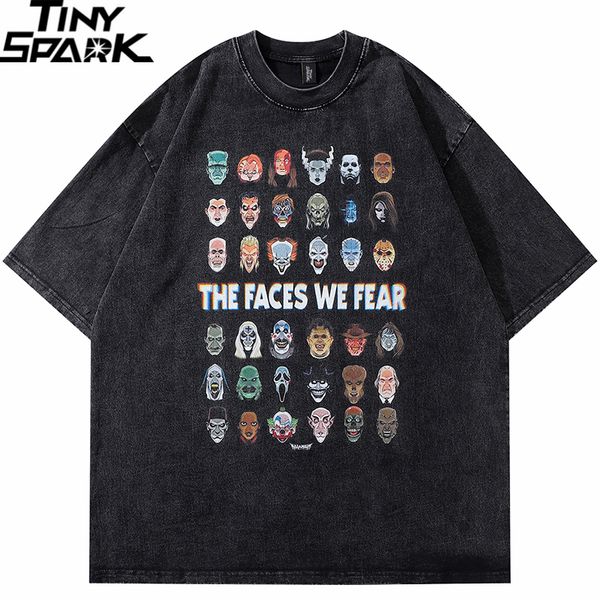 mens tshirts men hip hop streetwear scary faces graphic washed black cotton loose short sleeve shirt oversize ee 230323, White;black
mens tshirts men hip hop streetwear scary faces graphic washed black cotton loose short sleeve shirt oversize ee 230323, White;black