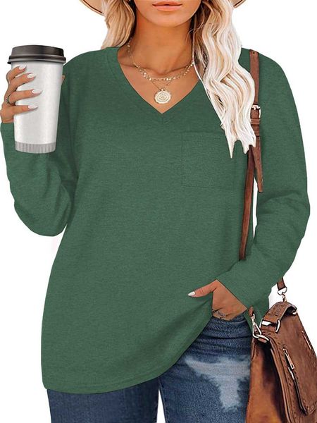 casual dresses dolnine plus-size-womens- long sleeve v neck t shirts casual tunics with pocket, Black;gray
casual dresses dolnine plus-size-womens- long sleeve v neck t shirts casual tunics with pocket, Black;gray