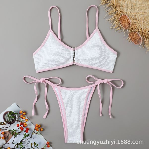 ins chuangyu new bikini lace-up swimsuit european and american backless swimsuit womens swimsuit solid color hair generation, White;black
ins chuangyu new bikini lace-up swimsuit european and american backless swimsuit womens swimsuit solid color hair generation, White;black