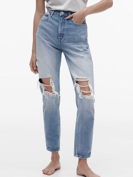 women's jeans fashionable and versatile women's wear with holes for decoration comfortable slim loose jeans 230323, Blue
women's jeans fashionable and versatile women's wear with holes for decoration comfortable slim loose jeans 230323, Blue