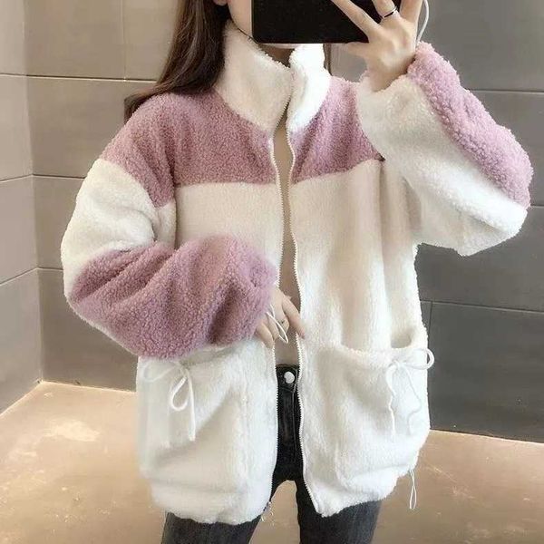lamb fleece original practice large zip coat loose fall winter versatile casual plush thickened cardigan sweater, Black
lamb fleece original practice large zip coat loose fall winter versatile casual plush thickened cardigan sweater, Black
