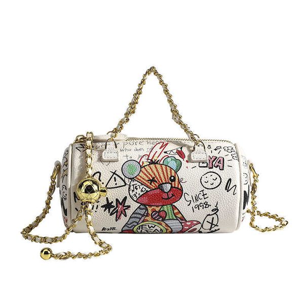 shoulder bags little bear graffiti underarm cylindrical women s chain one crossbody high capacity premium feel pillow 230323
shoulder bags little bear graffiti underarm cylindrical women s chain one crossbody high capacity premium feel pillow 230323