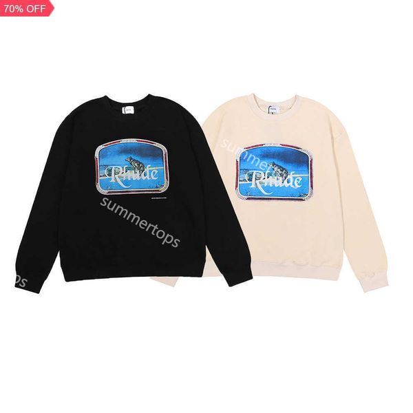 rhude designer sweatshirt lone wolf print men women streetwear mens sweatshirt cotton crewneck hip hop high street pullover hoodies f01555, Black
rhude designer sweatshirt lone wolf print men women streetwear mens sweatshirt cotton crewneck hip hop high street pullover hoodies f01555, Black