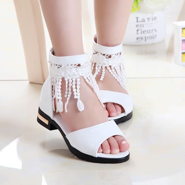 first walkers summer sandals girls shoes tassel lace kids fish mouth princess black white pink size 27 36 fashion a858 230323
first walkers summer sandals girls shoes tassel lace kids fish mouth princess black white pink size 27 36 fashion a858 230323