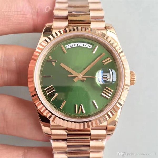 2018 watch day date mechanical 40 mm men's watch stainless steel bezel stainless steel strap sports watch with tags200g, Slivery;brown
2018 watch day date mechanical 40 mm men's watch stainless steel bezel stainless steel strap sports watch with tags200g, Slivery;brown