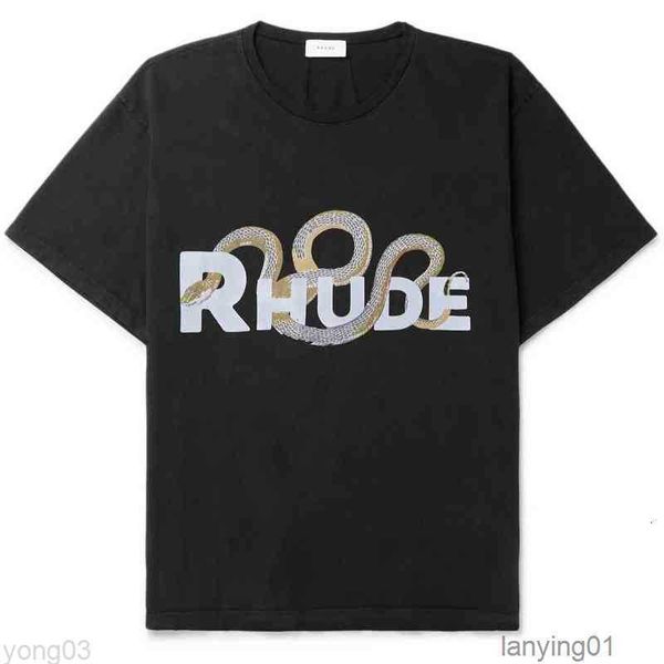 men designer cotton rhude retro three-dimensional snake bone print high street short-sleeved round casual t-shirts high-quality, White;black
men designer cotton rhude retro three-dimensional snake bone print high street short-sleeved round casual t-shirts high-quality, White;black
