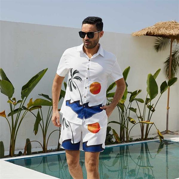 menswear 2023 new fashion hawaiian short sleeve beach casual shirt two piece suit men, White;black
menswear 2023 new fashion hawaiian short sleeve beach casual shirt two piece suit men, White;black