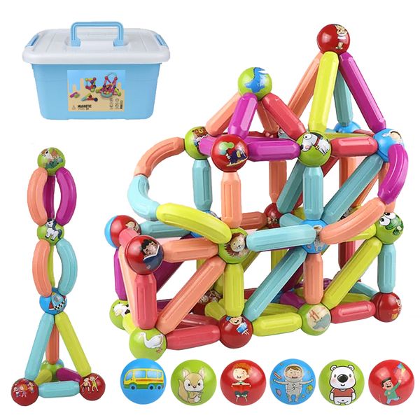 blocks magnetic stick building constructor set unique magnet ball rod games montessori educational toys gift for kids boys girls 230322
blocks magnetic stick building constructor set unique magnet ball rod games montessori educational toys gift for kids boys girls 230322