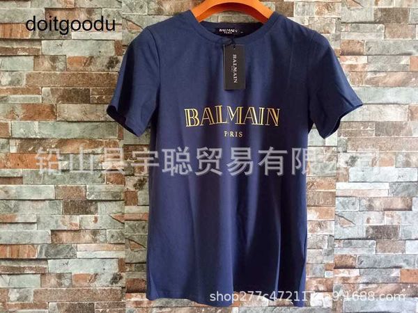 ballmmains 2023 sales spring summer new gold stamped mother cotton loose t shirt couple style men and women uh33, White;black
ballmmains 2023 sales spring summer new gold stamped mother cotton loose t shirt couple style men and women uh33, White;black