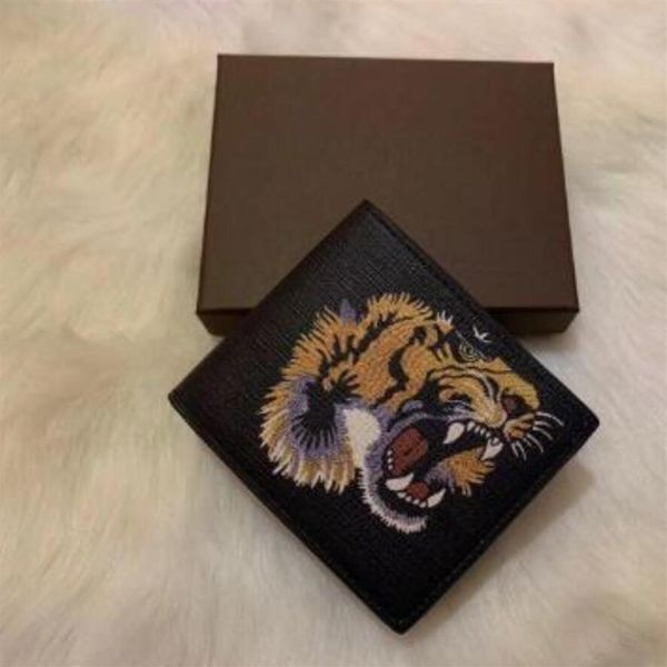 men animal short wallet leather black snake tiger bee wallets women long style luxury purse card holders with gift box 28e, Red;black
men animal short wallet leather black snake tiger bee wallets women long style luxury purse card holders with gift box 28e, Red;black