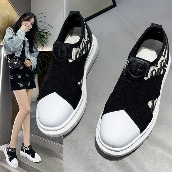 dress shoes korean version of the sponge cake with a thick sole pedal casual loafer stretch cloth canvas single shoe 230324, Black
dress shoes korean version of the sponge cake with a thick sole pedal casual loafer stretch cloth canvas single shoe 230324, Black