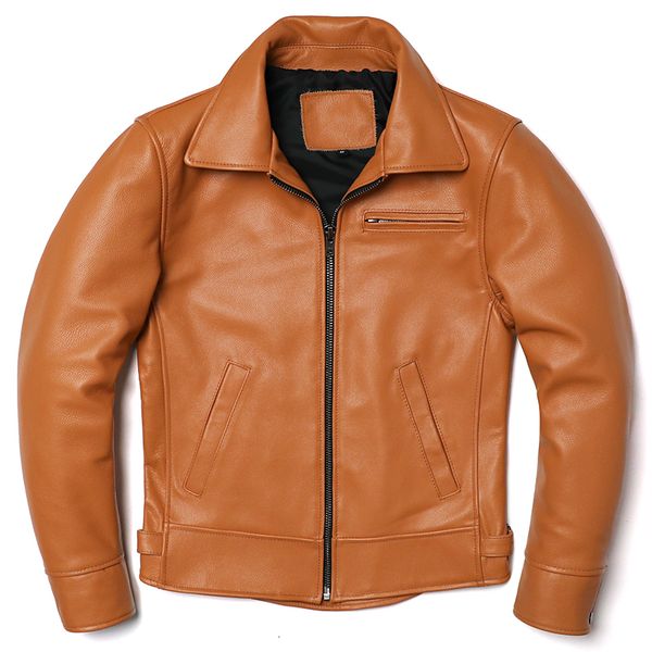 men's leather faux yellow natural cowhide jacket genuine coat slim fit fashion clothing swallowtail business jackets 230324, Black
men's leather faux yellow natural cowhide jacket genuine coat slim fit fashion clothing swallowtail business jackets 230324, Black
