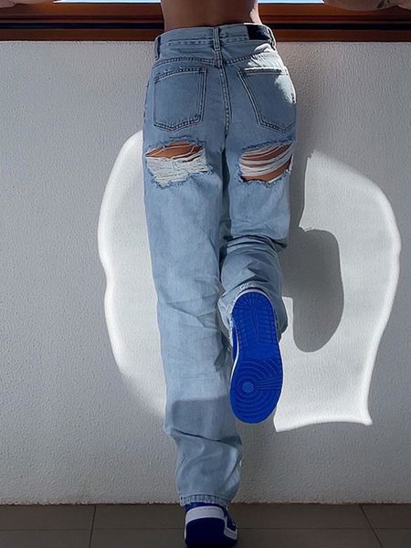 women's jeans fashion women straight denim pants side pockets ripped cutout long street casual fall spring trousers style s xl 230324, Blue
women's jeans fashion women straight denim pants side pockets ripped cutout long street casual fall spring trousers style s xl 230324, Blue