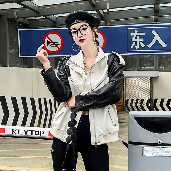 women's jackets geniune leather jacket fashion loose for 2023 spring autumn real sheepskin coat veste cuir femme 230324, Black;brown
women's jackets geniune leather jacket fashion loose for 2023 spring autumn real sheepskin coat veste cuir femme 230324, Black;brown