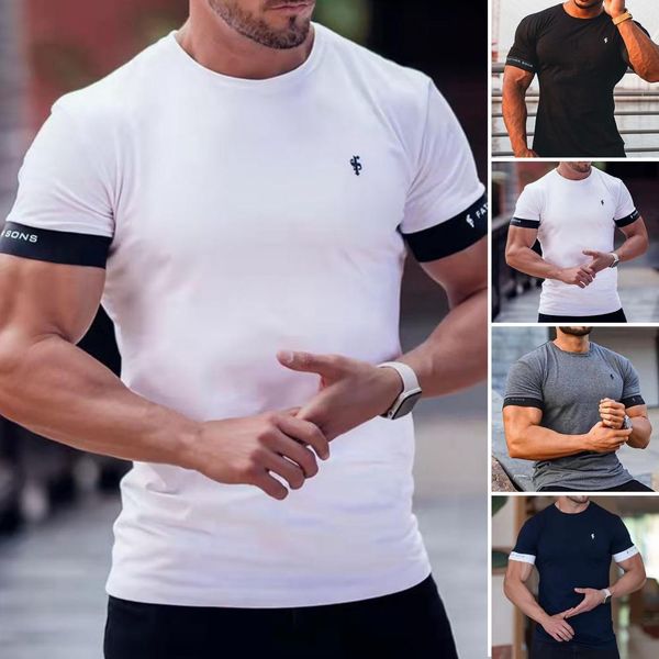 men's casual shirts summer casual men t-shirt short sleeve contrast color o neck slim fit male sports oversized for gym streetwear 230, White;black
men's casual shirts summer casual men t-shirt short sleeve contrast color o neck slim fit male sports oversized for gym streetwear 230, White;black