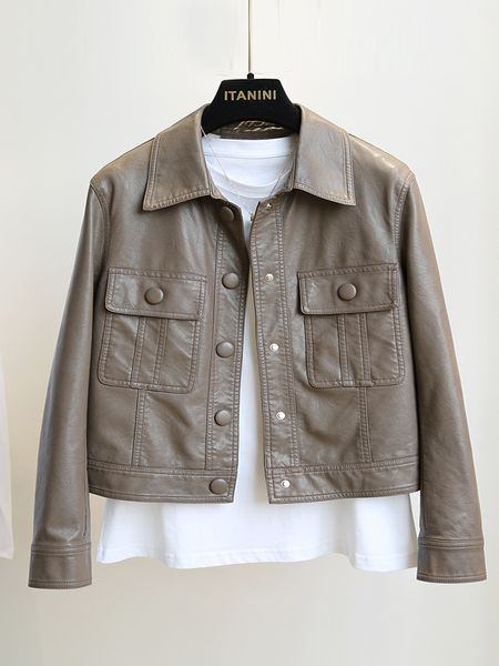 women's jackets sedutmo faux pu leather jacket women spring short punk coat autumn moto biker zipper casual slim outerwear ed 230324, Black;brown
women's jackets sedutmo faux pu leather jacket women spring short punk coat autumn moto biker zipper casual slim outerwear ed 230324, Black;brown