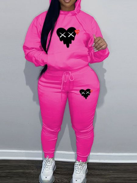 women's plus size pants lw set fleece heart print kangaroo pocket tracksuit set women outfit letter loose 2 two piece 230324, Black
women's plus size pants lw set fleece heart print kangaroo pocket tracksuit set women outfit letter loose 2 two piece 230324, Black